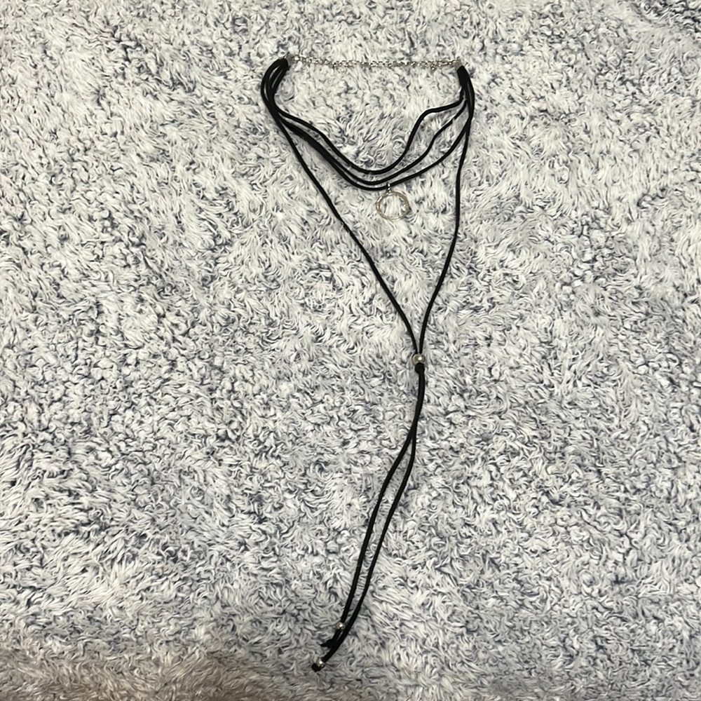 Black choker necklace